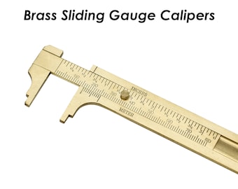 Brass Sliding Gauge Caliper Millimeter Bead Measuring Tools, Slide Guge, Slide Calipers, Vernier Caliper, Sliding Calipers