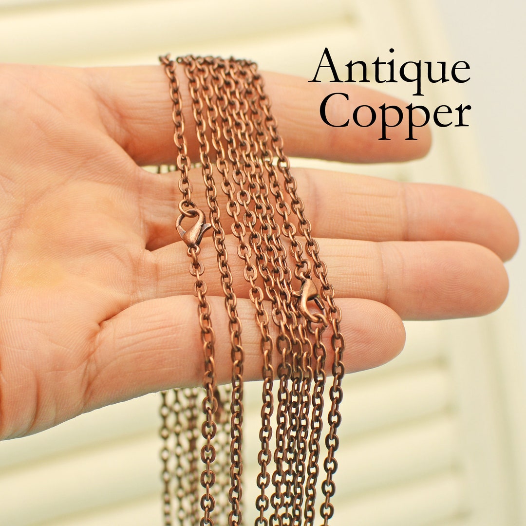 Chain Antique Copper Finish 1 8 Thick Copper Chain