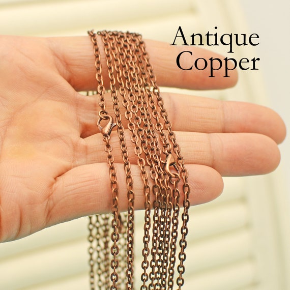 Antique copper necklace clearance