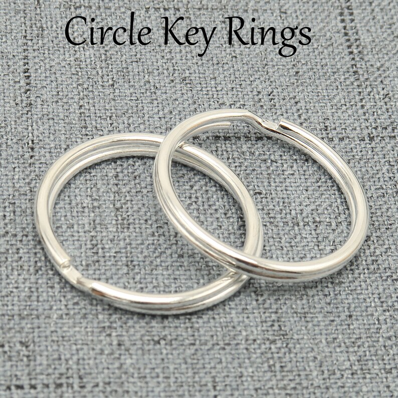 20/100 25mm Circle Key Ring Round Wire Key Rings Wholesale Etsy