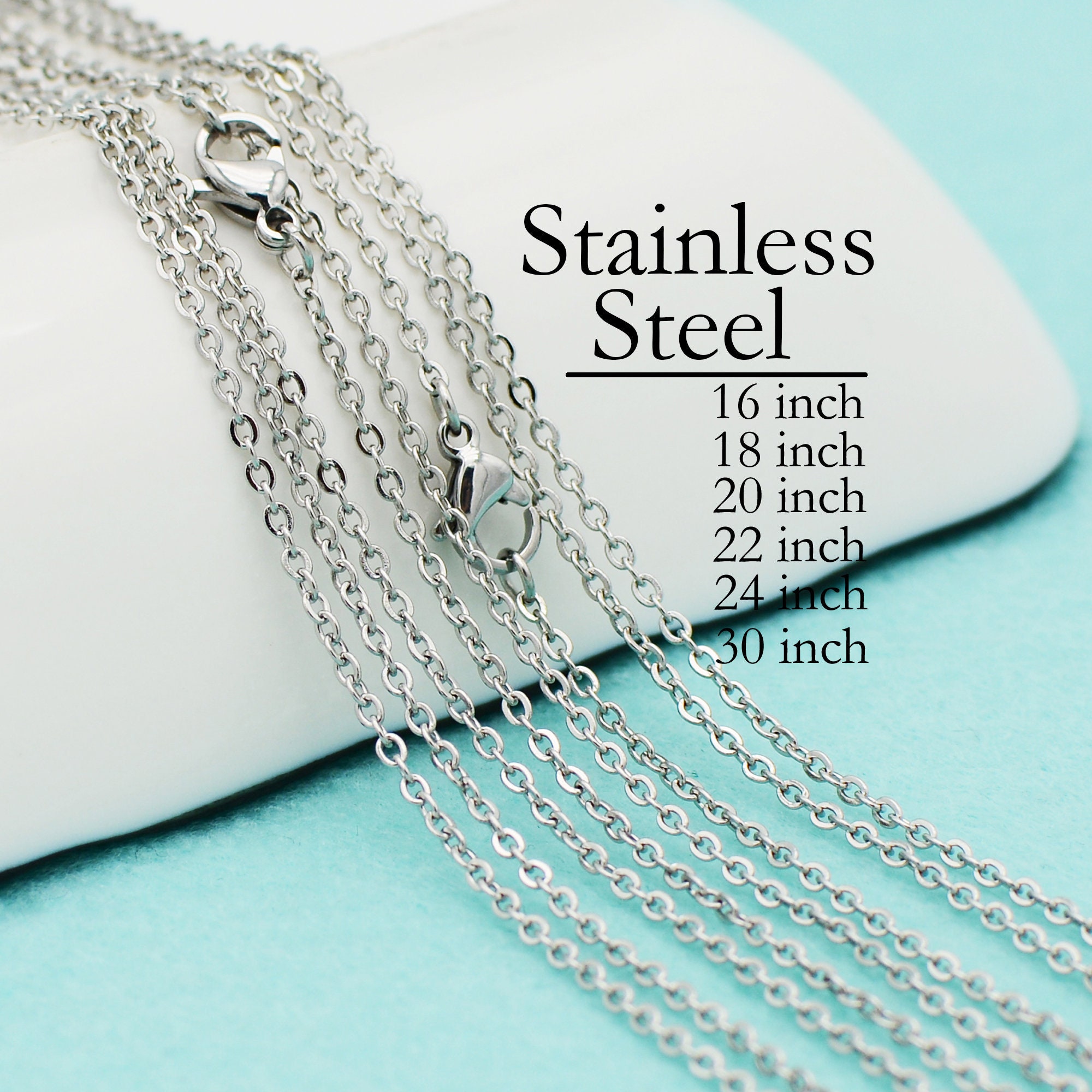 Wholesale In Bulk Stainless Steel 1.5-6MM Lot DIY Ball Chain Necklace  16-36