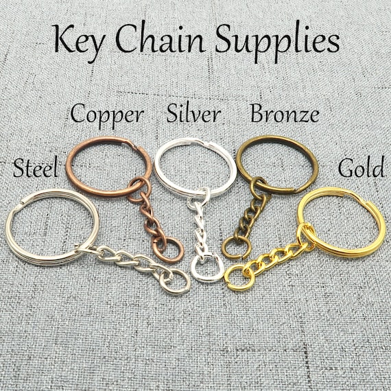 Keychain Accessories, Gold Keychain Ring, Keychain Keyrings