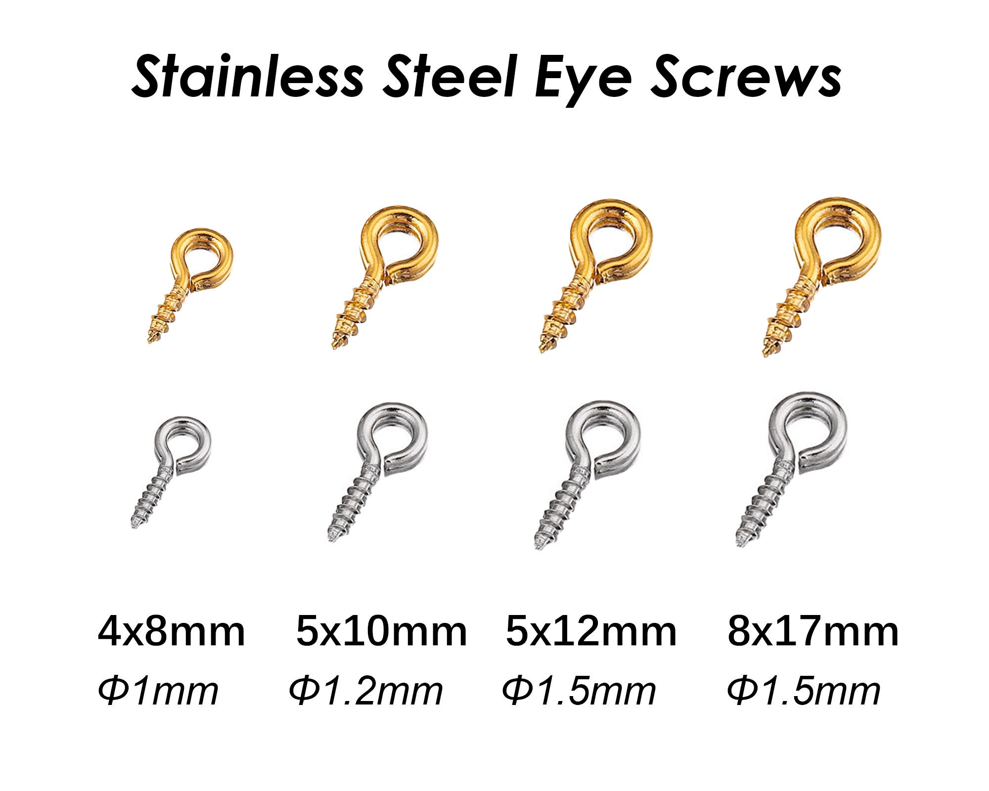 Stainless Steel Eye Screws
