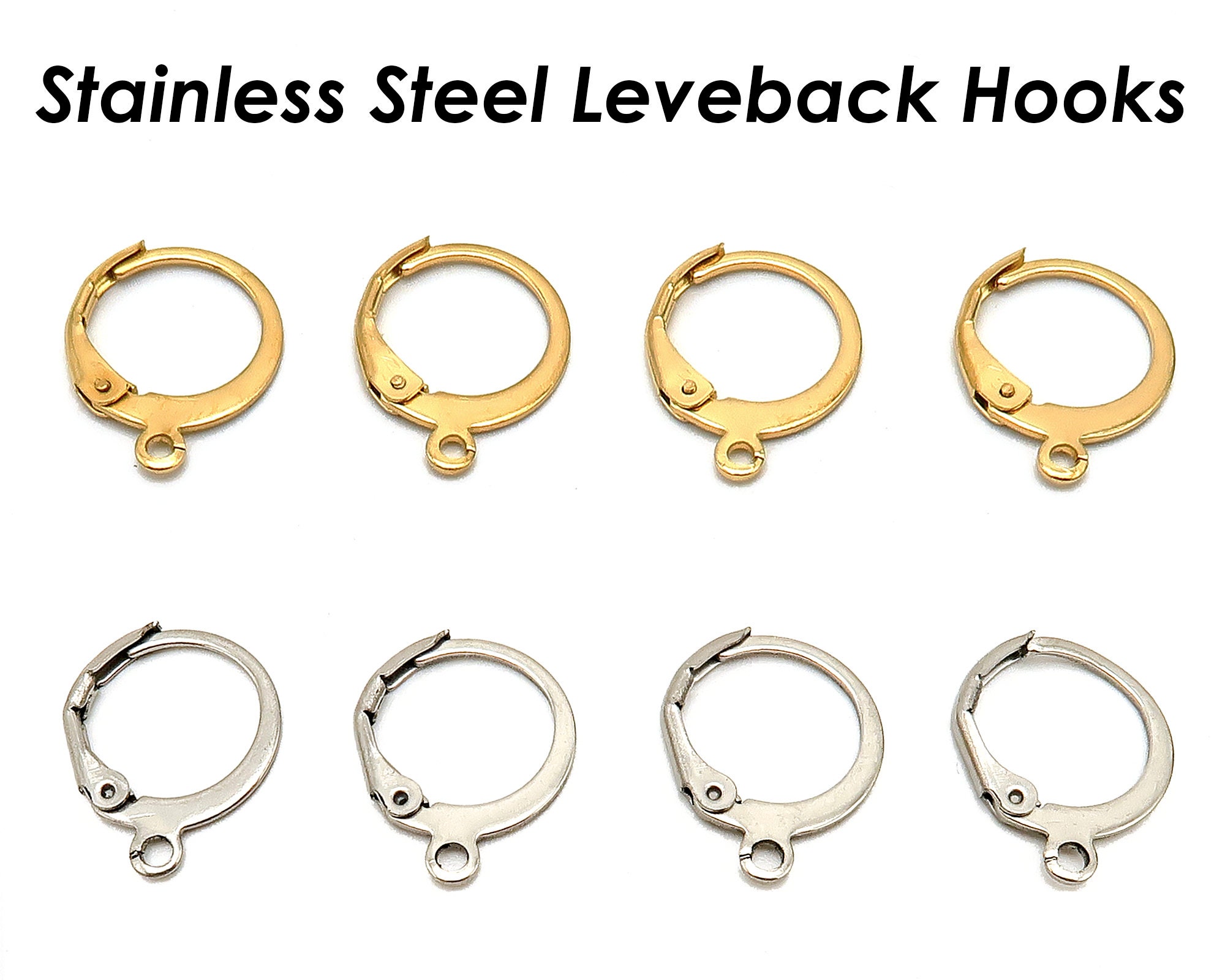 French Lever Back Earrings Base  Stainless Steel Earrings Hook