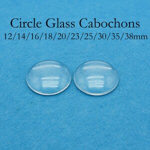 Cabochons ovales en verre de 30x40mm, housses de cabochon ovales de 30x40mm, dômes en verre clair, grands ovales en verre, ovales en verre clair grossissant image 4