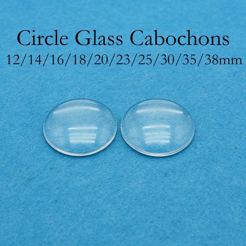 Cabochons ovales en verre de 30x40mm, housses de cabochon ovales de 30x40mm, dômes en verre clair, grands ovales en verre, ovales en verre clair grossissant image 4