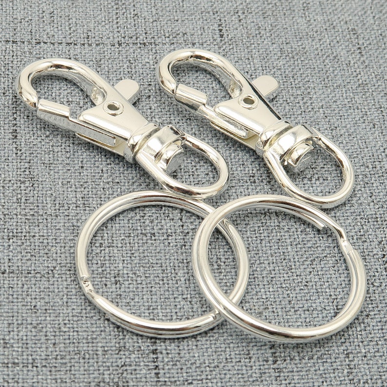 20 pcs Key Chain Supplies Swivel Clasp Key Clip Lobster Etsy