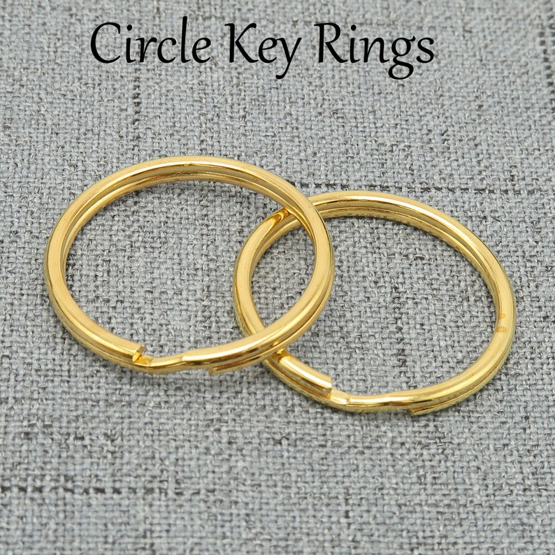 20/100 25mm Circle Key Ring Round Key Rings Wholesale Key Etsy