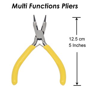 Mehrzweck-Schmuckzange, Rundzange, Flachzange, Drahtschneider, Drahtschleifenzange, Biegewerkzeug für die Schmuckherstellung Bild 4