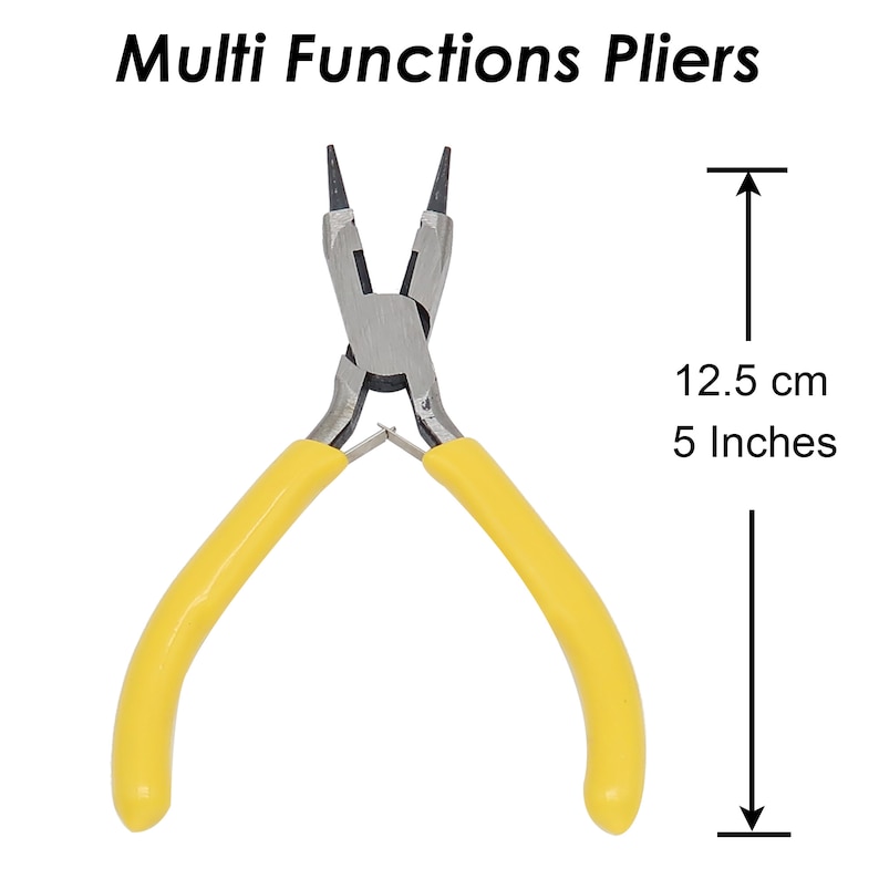 Mehrzweck-Schmuckzange, Rundzange, Flachzange, Drahtschneider, Drahtschleifenzange, Biegewerkzeug für die Schmuckherstellung Bild 4