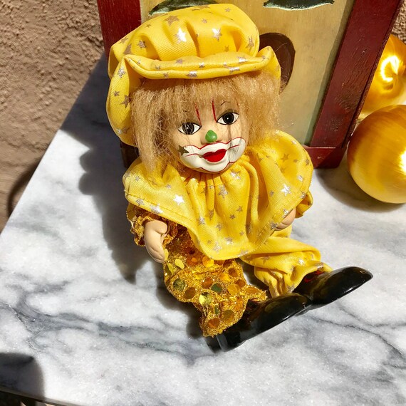 yellow clown doll