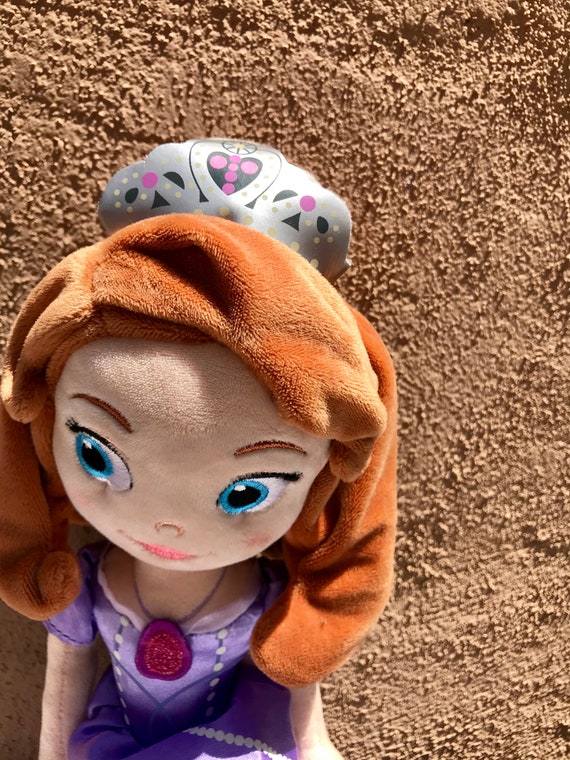 Disney Princess Doll Plush Soft Doll Princess Crown Shop Etsy Australia