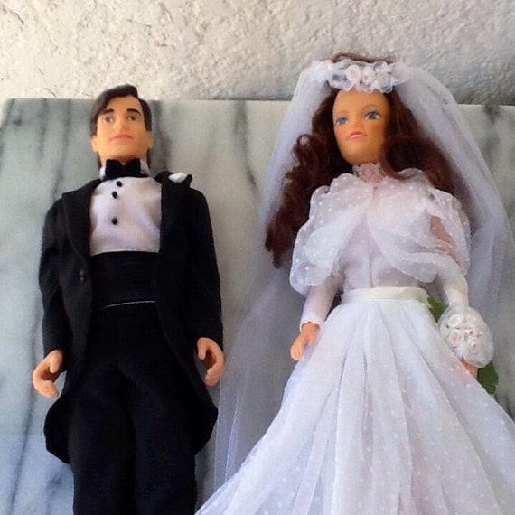 Lot O 1 Pair Avon Bride Groom Dolls1992 Original Etsy