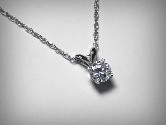 Etsy diamond deals pendant