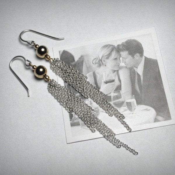 Silver Tone Tassel Etsy