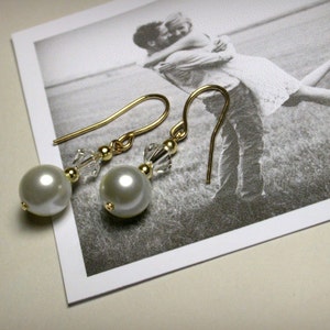 Pearl Earrings, Bridal Earrings, Wedding Jewelry, Dangle Earrings, Wedding Earrings, Bridesmaid Earrings, Bridal Jewelry, Bridesmaid Jewelry