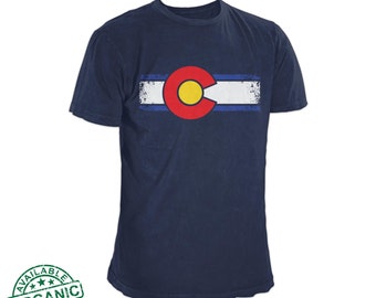 Colorado Flag Grunge Style Shirt