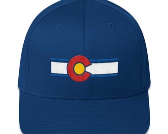 FlexFit Colorado Flag Embroidered Hat Flex Fit