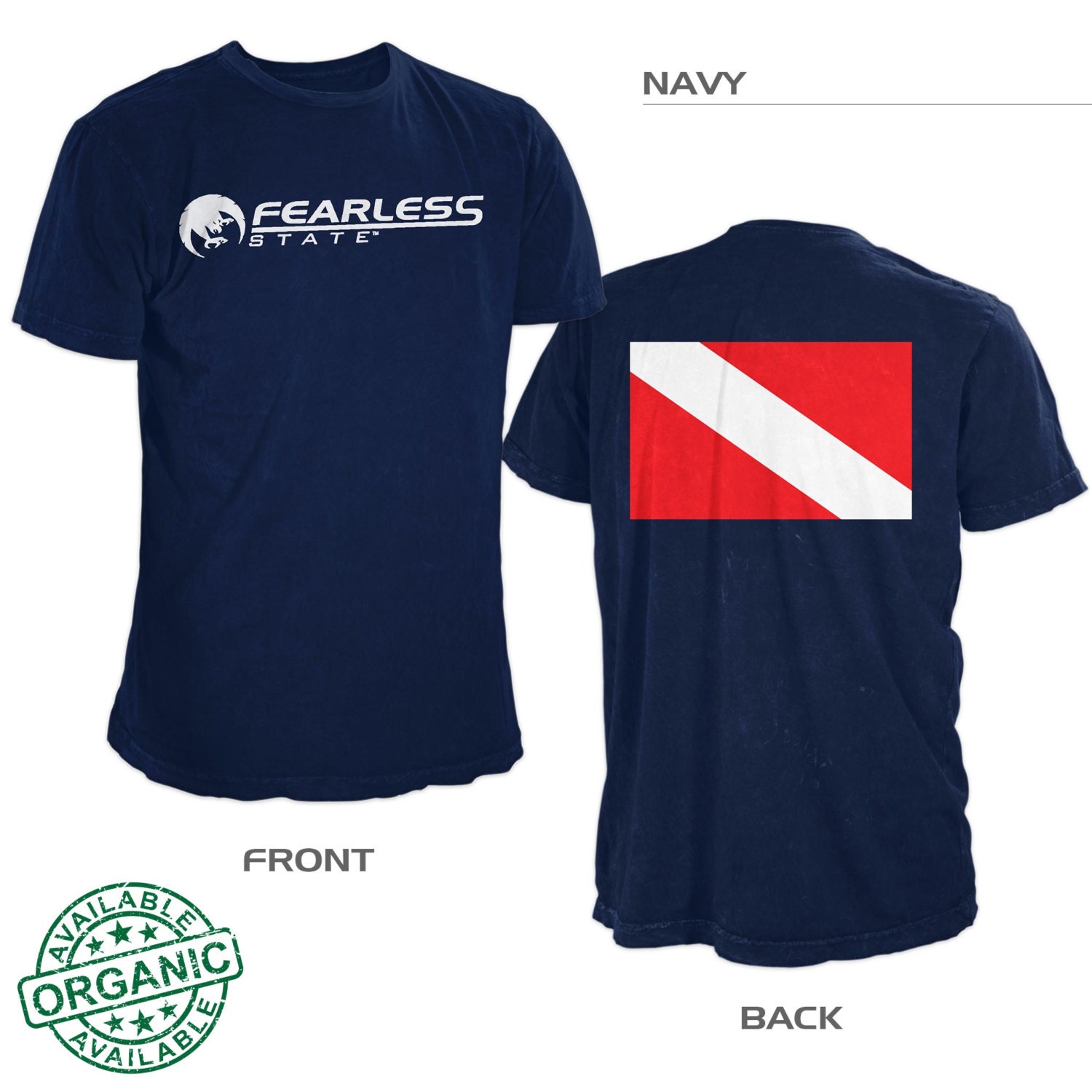 Fearless State Scuba Dive Shirt Etsy