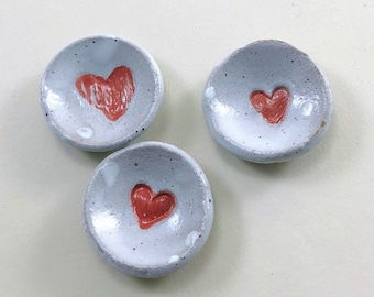 Three Teeny Tiny Heart Dishes