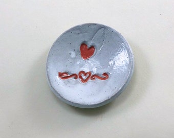 Mini Heart Bowl with squiggles