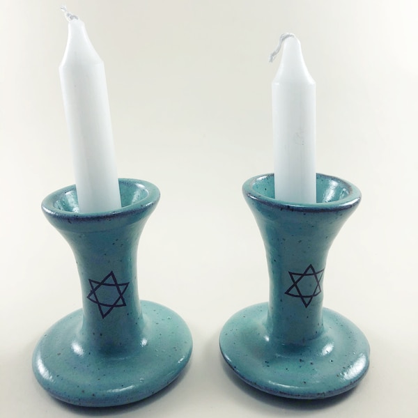 Shabbat Candlesticks Etsy