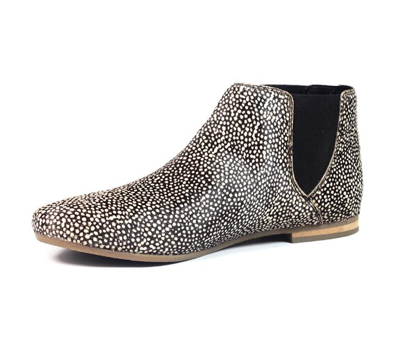 animal print chelsea boots