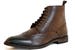 Aspele Mens Classic Brown Leather Brogues Ankle Boots 