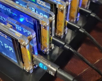 NerdMiner Miner Stand Hut Ablage für 5 Miner. Das Original!