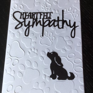Carte de sympathie pour chien