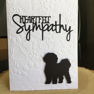 Carte de sympathie pour chien
