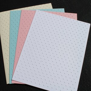 Embossed Swiss Dots Card Stock Sheet Set of 8 image 2