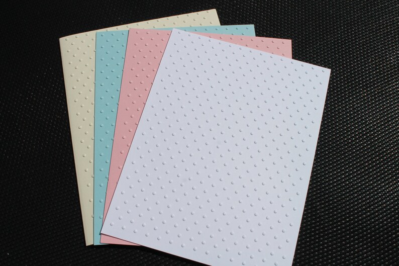 Embossed Swiss Dots Card Stock Sheet Set of 8 image 2