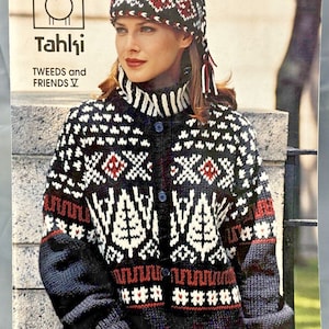 Tahki Knitting Patterns Women Sweaters 19+ Designs Tweeds and Friends 5 Book