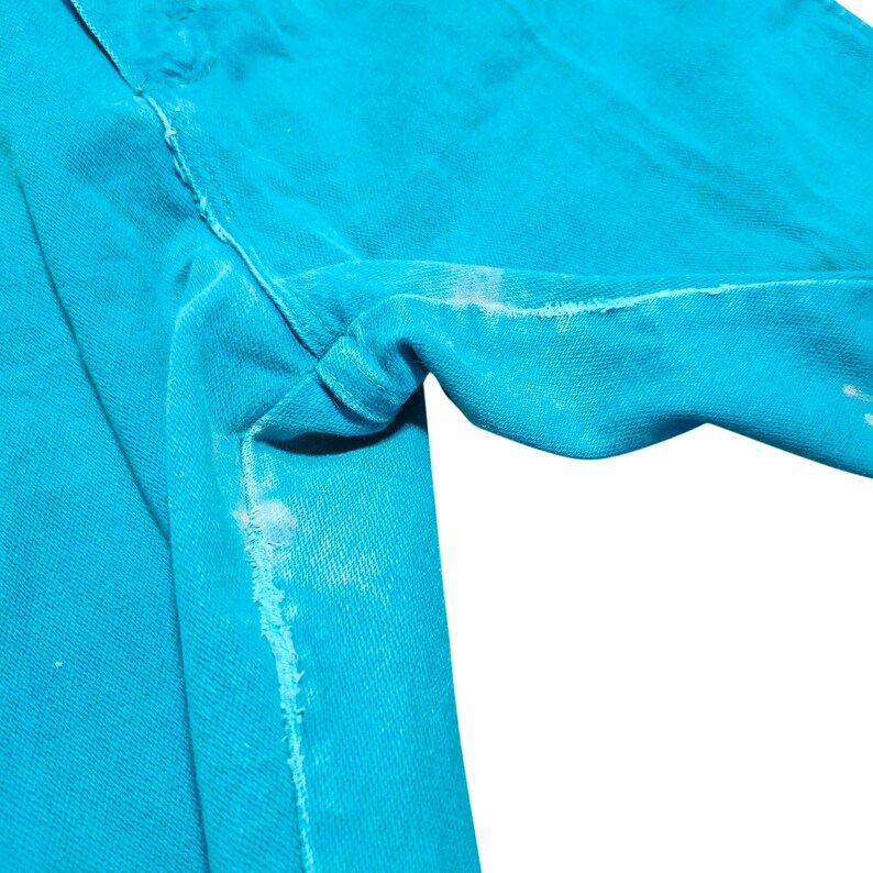 Vintage Wrangler Womens14 High Rise Straight Leg Jeans Teal USA Made 13MNRM image 5