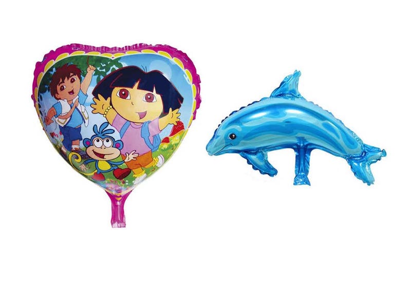 Happy Birthday Balloons Aluminum Foil Balloon W Dolphin For Party Decorations Si