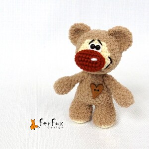 Fluffy teddy bear with heart, Cute teddy bear plushie, Stuffed animal for girlfriend