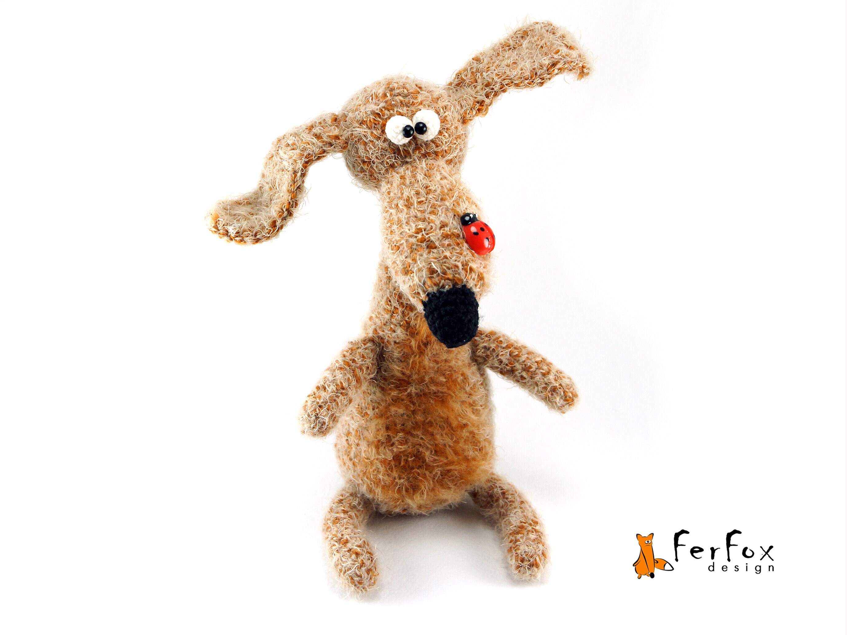 fluffy dog stuffed animal