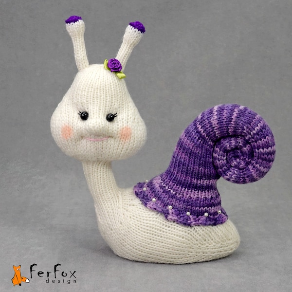 Snail stuffed animal, Cute snail plushie, Snail insect interior doll