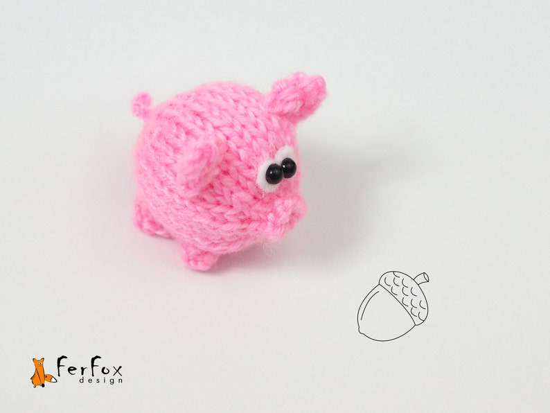 Miniature Pig Stuffed Animal Tiny Piggy Plushie Dollhouse Etsy Canada