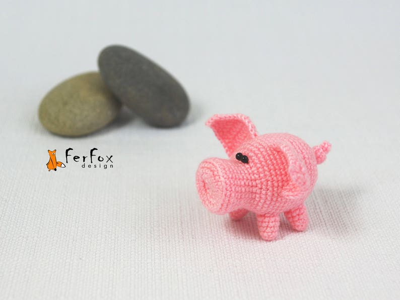 Miniature pig stuffed animal Tiny pig plushie Stuffed piggy Etsy