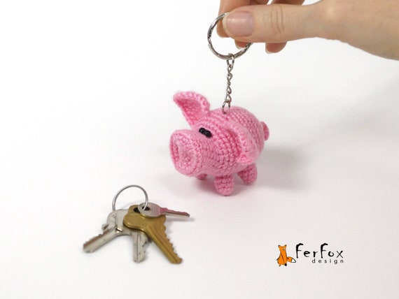 pig keychain