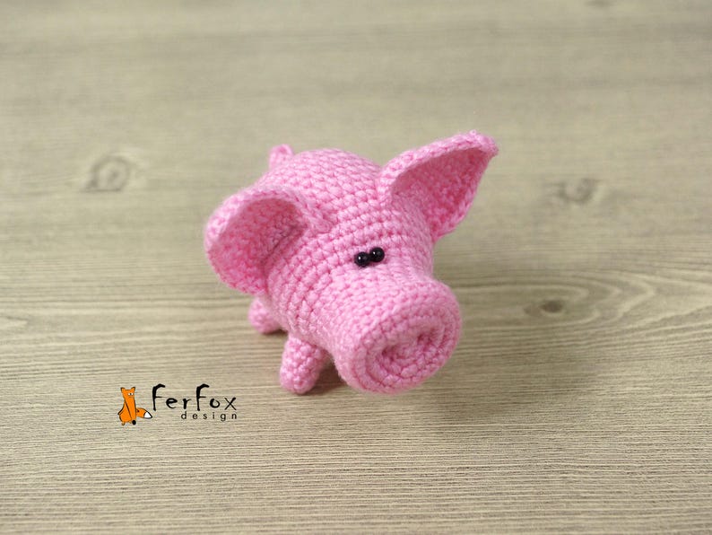 Miniature Pig Stuffed Animal Tiny Pig Plushie Stuffed Piggy Etsy