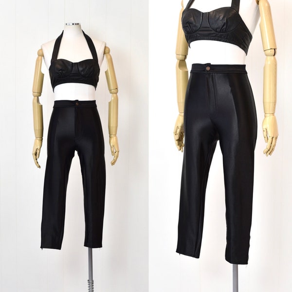 1970s/1980s Black Disco Cigarette Hot Pants Party