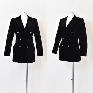 1970s Yves Saint Laurent Black Velvet Jacket