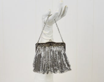 1950s Silver Whiting & Davis Mesh Purse