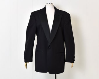 1970s Christian Dior Monsieur Black Jacket