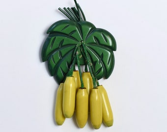 Banana Pin Tropical Pin Food Vegetable Pin Banana Bead Brooch Little Banana Brooch