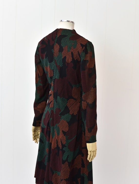 1970s/1980s Pauline Trigere Green Brown & Black A… - image 8