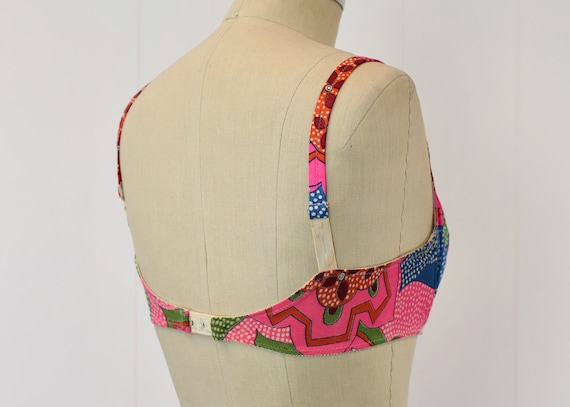 1960s Vanity Fair Patchwork Polka Dot Colorful Ps… - image 7